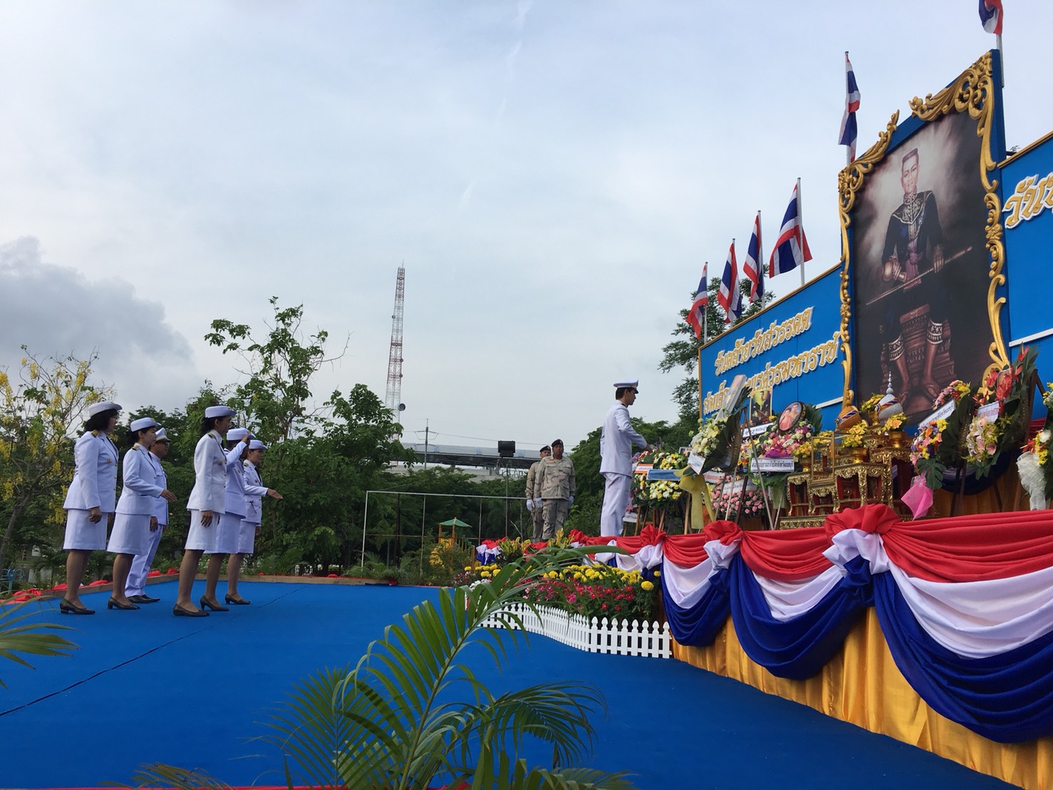 พช.นนทบุรี ร่วมวางพวงมาลาวันคล้ายวันสวรรคตสมเด็จพระนเรศวรมหาราช 25 เมย.