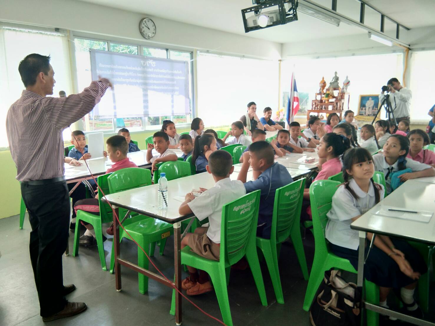 สพจ.นนทุบรี อบรมมัคคุเทศก์น้อยตามโครงการท่องเที่ยวตลาดน้ำประชารัฐสวนบัว