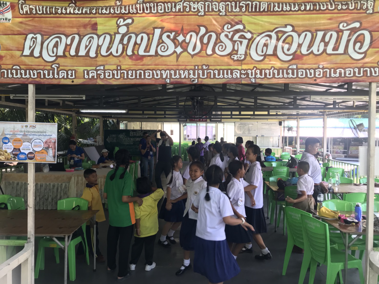สพจ.นนทุบรี อบรมมัคคุเทศก์น้อยตามโครงการท่องเที่ยวตลาดน้ำประชารัฐสวนบัว