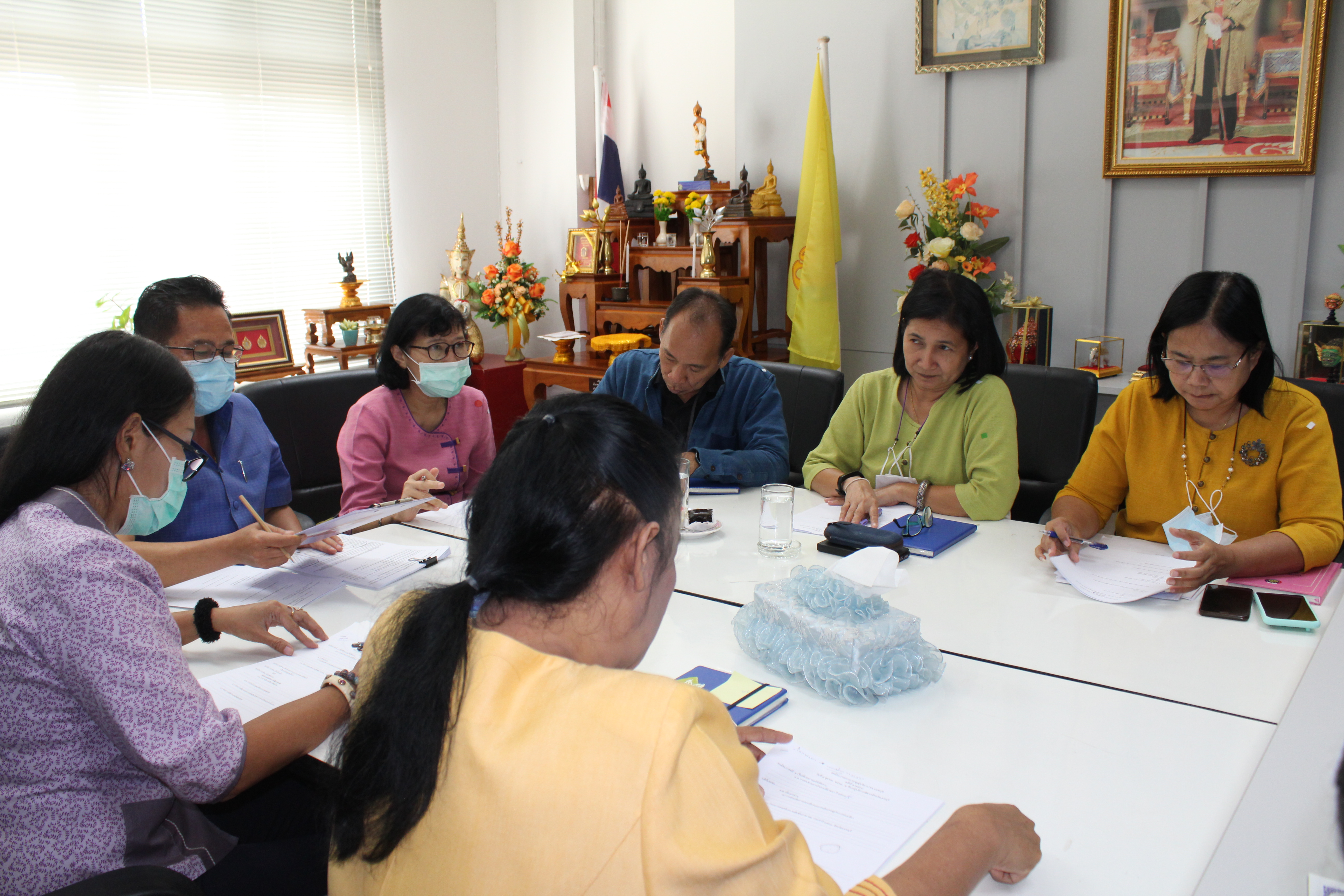พช.นนทบุรี*** ประชุมทีมขับเคลื่อนสานงานพัฒนาชุมชนในพื้นที่อย่างต่อเนื่อง
