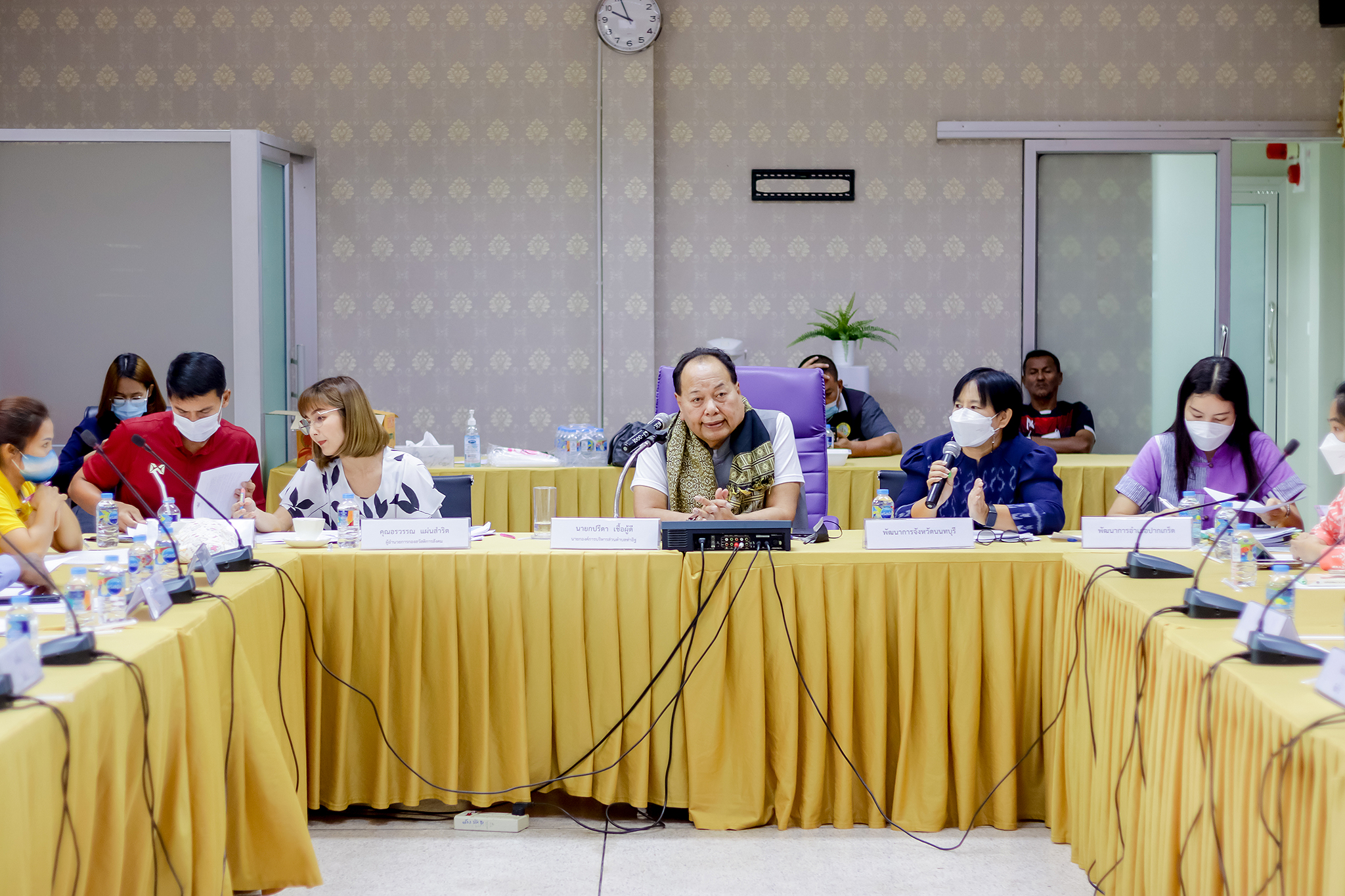 พช.นนทบุรี ร่วมประชุมหารือแนวทางขับเคลื่อนการดำเนินงานขจัดความยากจนและพัฒนาคนทุกช่วงวัยอย่างยั่งยืนตามหลักปรัชญาของเศรษฐกิจพอเพียงในระยะต่อไป