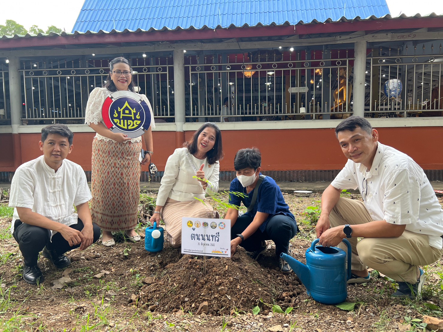 พช.นนทบุรี บูรณาการกิจกรรมวัด ประชา รัฐ สร้างสุข พร้อมร่วมรณรงค์ต่อต้านยาเสพติด เนื่องในวันต่อต้านยาเสพติดโลก