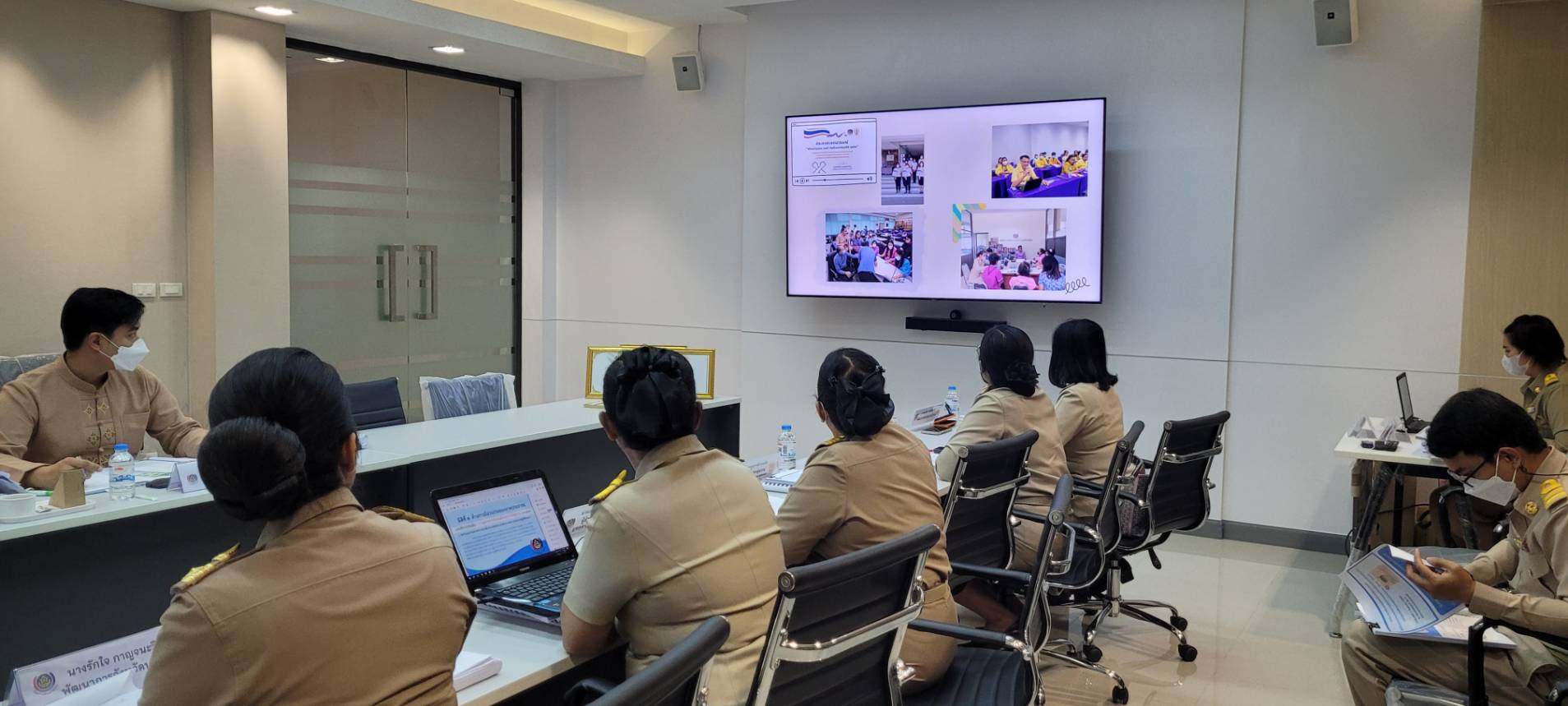 พช.นนทบุรี  รวมพลังนำเสนอผลการดำเนินงานพัฒนาชุมชนใสสะอาด ระดับ “ดีเด่น”  ประจำปีงบประมาณ พ.ศ. 2566