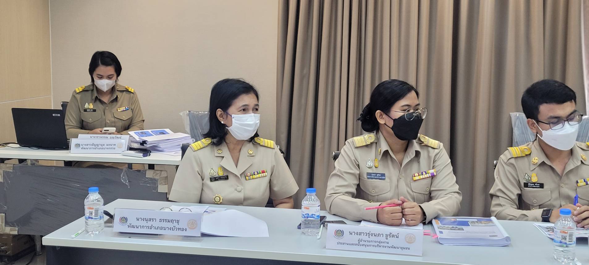 พช.นนทบุรี  รวมพลังนำเสนอผลการดำเนินงานพัฒนาชุมชนใสสะอาด ระดับ “ดีเด่น”  ประจำปีงบประมาณ พ.ศ. 2566