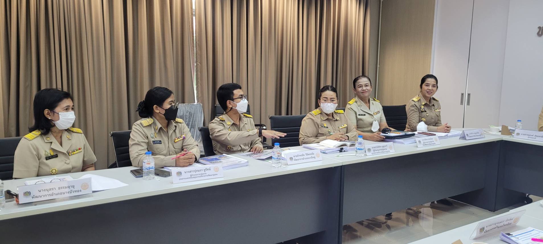 พช.นนทบุรี  รวมพลังนำเสนอผลการดำเนินงานพัฒนาชุมชนใสสะอาด ระดับ “ดีเด่น”  ประจำปีงบประมาณ พ.ศ. 2566