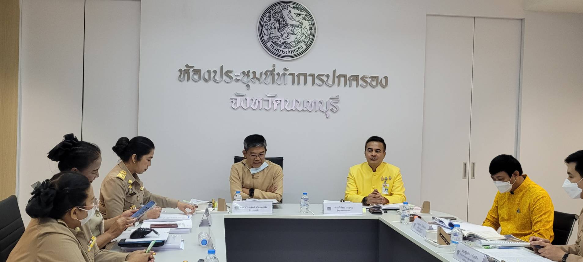 พช.นนทบุรี  รวมพลังนำเสนอผลการดำเนินงานพัฒนาชุมชนใสสะอาด ระดับ “ดีเด่น”  ประจำปีงบประมาณ พ.ศ. 2566