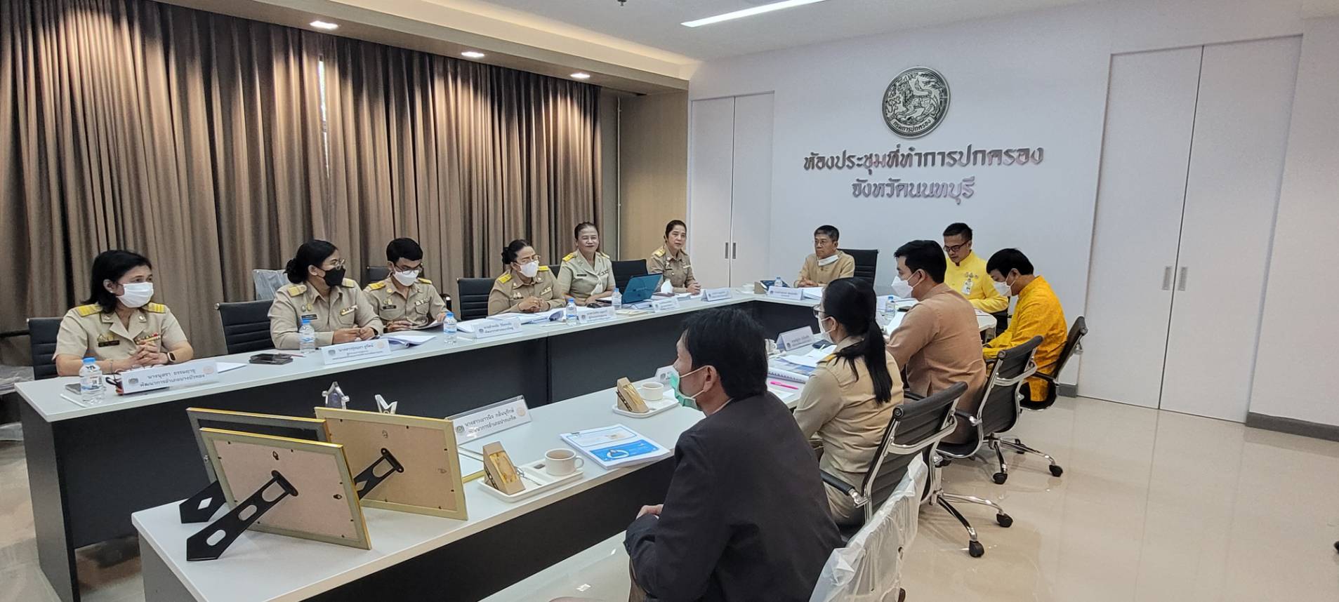 พช.นนทบุรี  รวมพลังนำเสนอผลการดำเนินงานพัฒนาชุมชนใสสะอาด ระดับ “ดีเด่น”  ประจำปีงบประมาณ พ.ศ. 2566