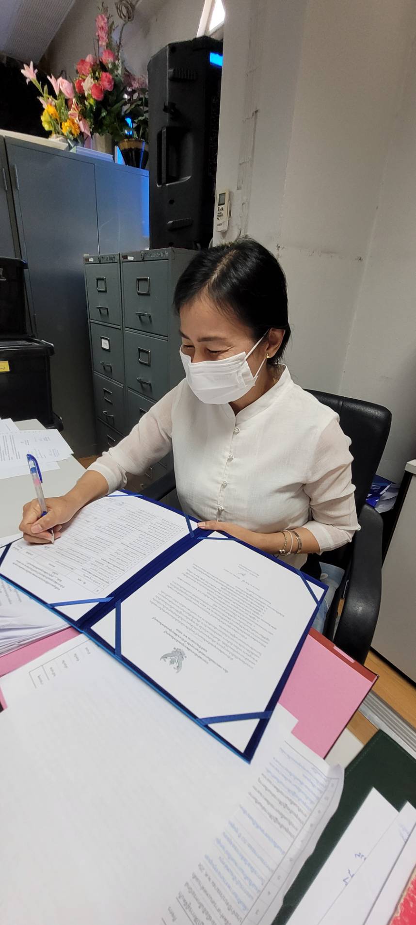 สำนักงานพัฒนาชุมชนจังหวัดนนทบุรี ร่วมประกาศเจตนารมณ์ในการต่อต้านการทุจริต ประจำปีงบประมาณ พ.ศ. 2567