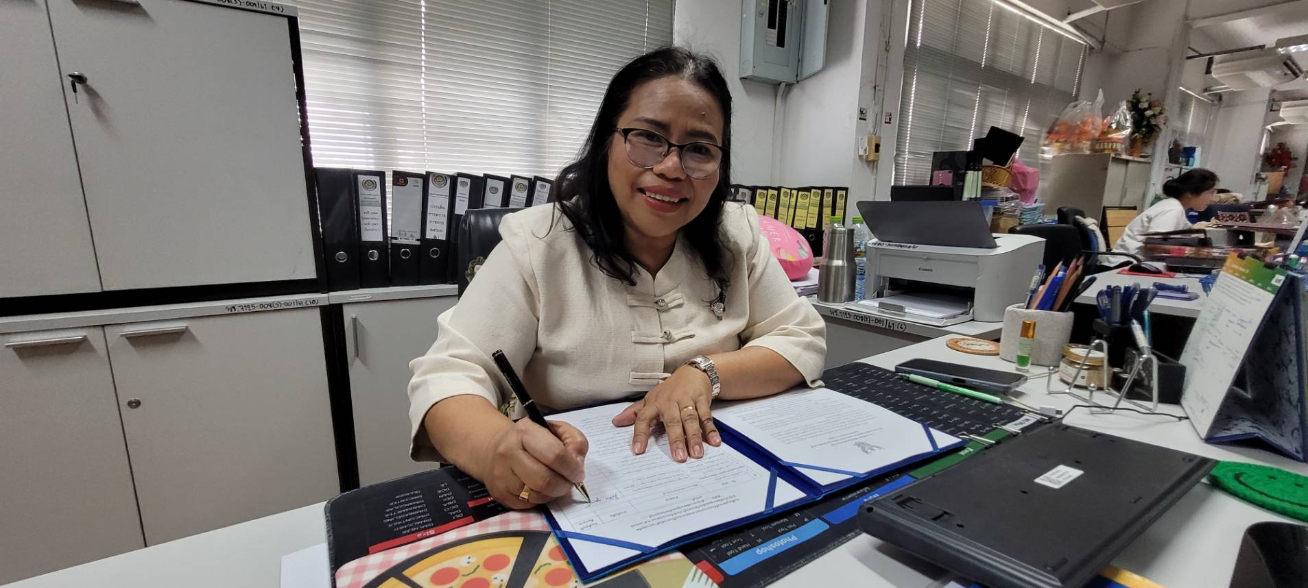 สำนักงานพัฒนาชุมชนจังหวัดนนทบุรี ร่วมประกาศเจตนารมณ์ในการต่อต้านการทุจริต ประจำปีงบประมาณ พ.ศ. 2567