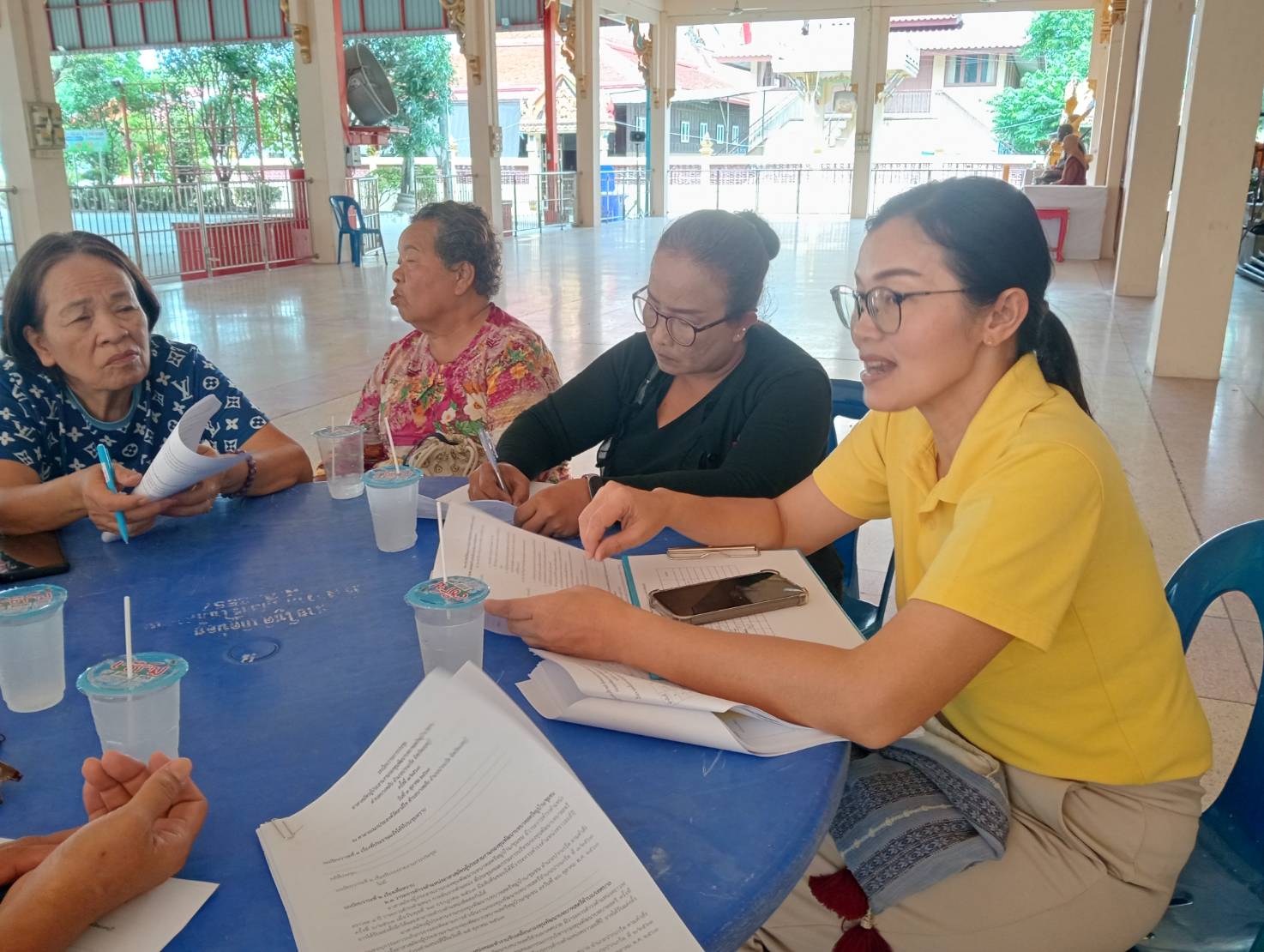 พช.ปากเกร็ด ประชุมอาสาสมัครผู้ประสานงานการดำเนินงานกองทุนพัฒนาบทบาทสตรีหมู่บ้าน/ชุมชน คัดเลือกคณะทำงานขับเคลื่อนกองทุนพัฒนาบทบาทสตรีตำบล/เทศบาล