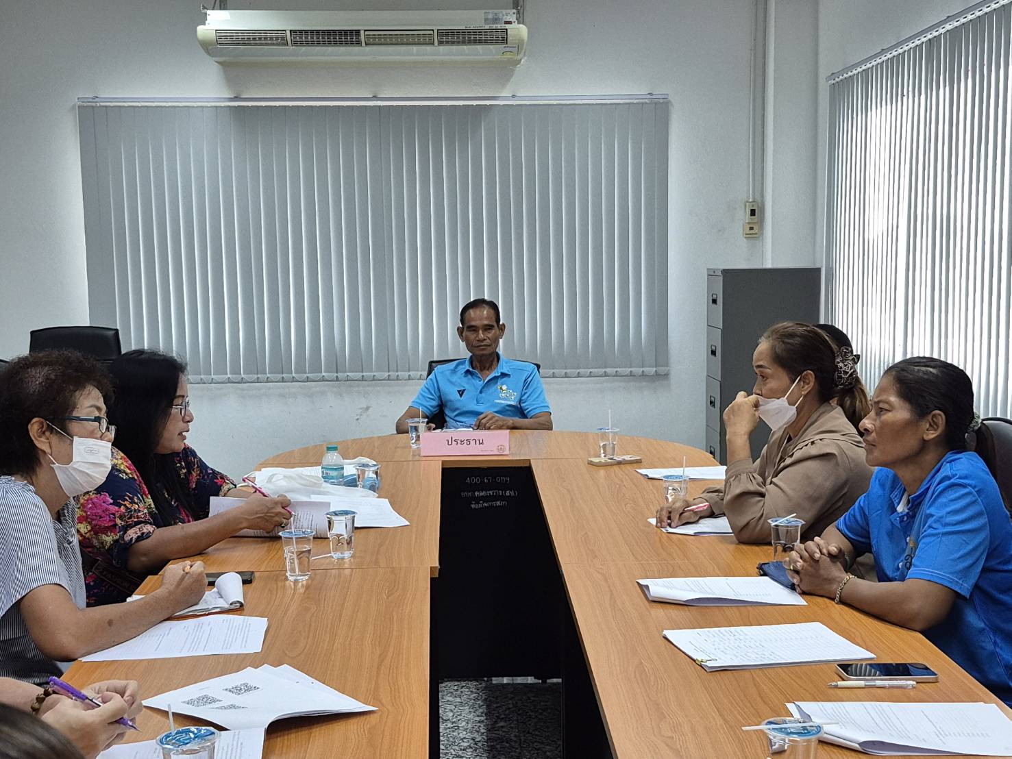 สพอ.ไทรน้อย ประชุมอาสาสมัครผู้ประสานงานกองทุนพัฒนาบทบาทสตรีหมู่บ้าน