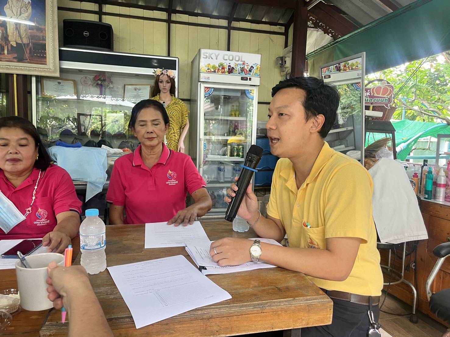 การประชุมคณะทำงานขับเคลื่อนกองทุนพัฒนาบทบาทสตรีตำบลไทรม้า ครั้งที่ 4