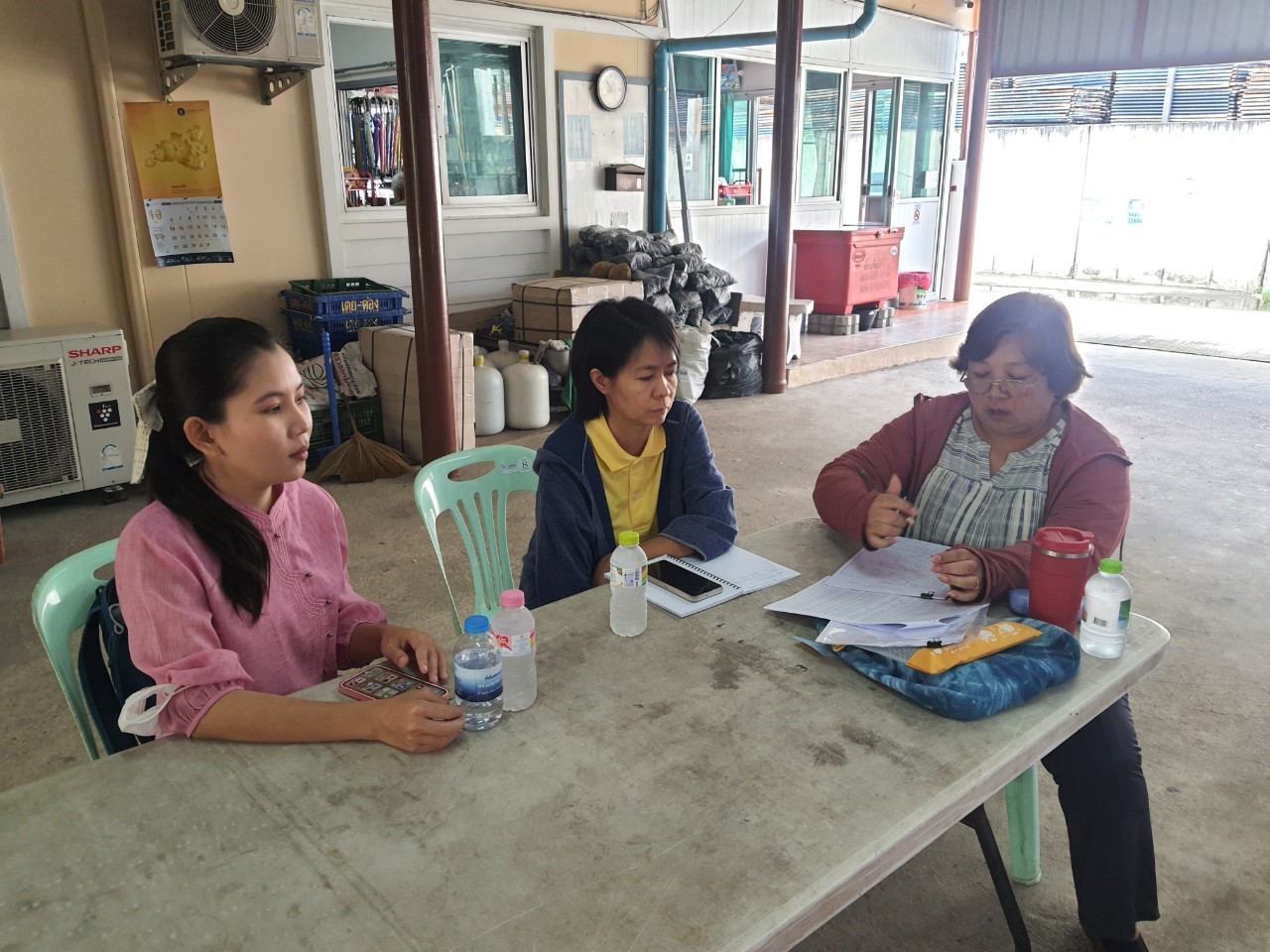 การตรวจสุขภาพกลุ่มออมทรัพย์เพื่อการผลิตตำบลบางกร่าง