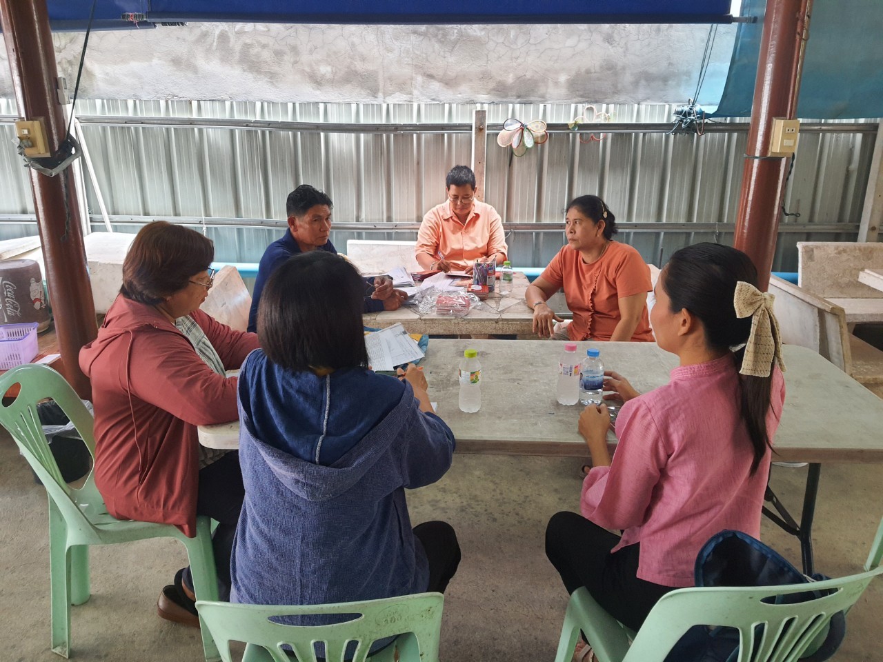 การตรวจสุขภาพกลุ่มออมทรัพย์เพื่อการผลิตตำบลบางกร่าง