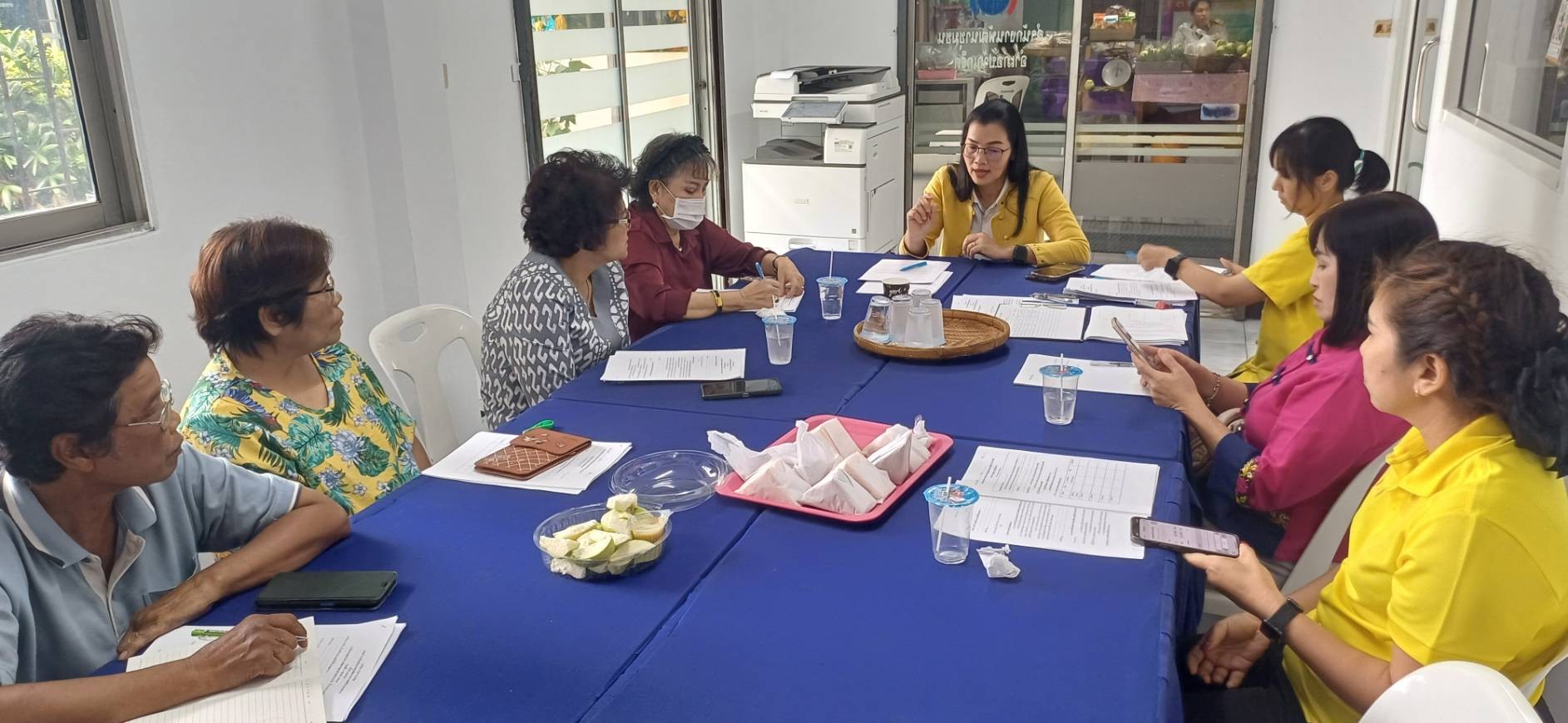 สำนักงานพัฒนาชุมชนอำเภอปากเกร็ด ประชุมหัวหน้าคณะทำงานขับเคลื่อนกองทุนพัฒนาบทบาทสตรีตำบล/เทศบาล