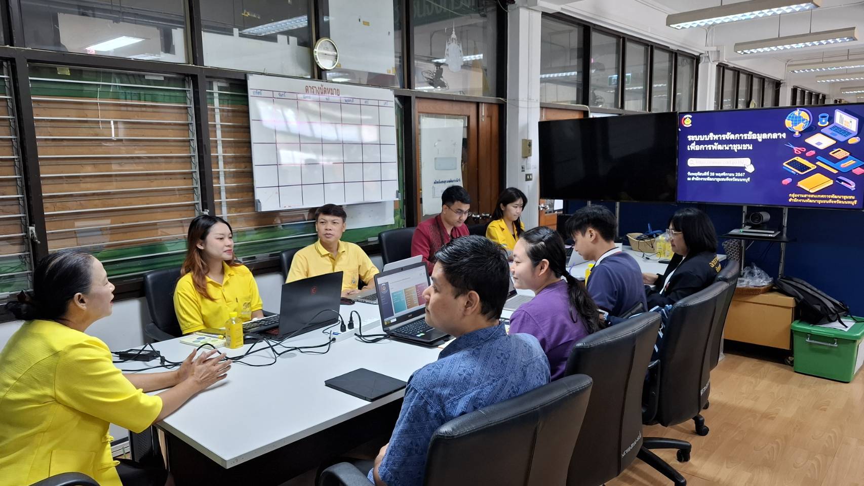 พช.นนทบุรีจัดการอบรมการบริหารจัดการข้อมูลกลางเพื่อการพัฒนาชุมชน