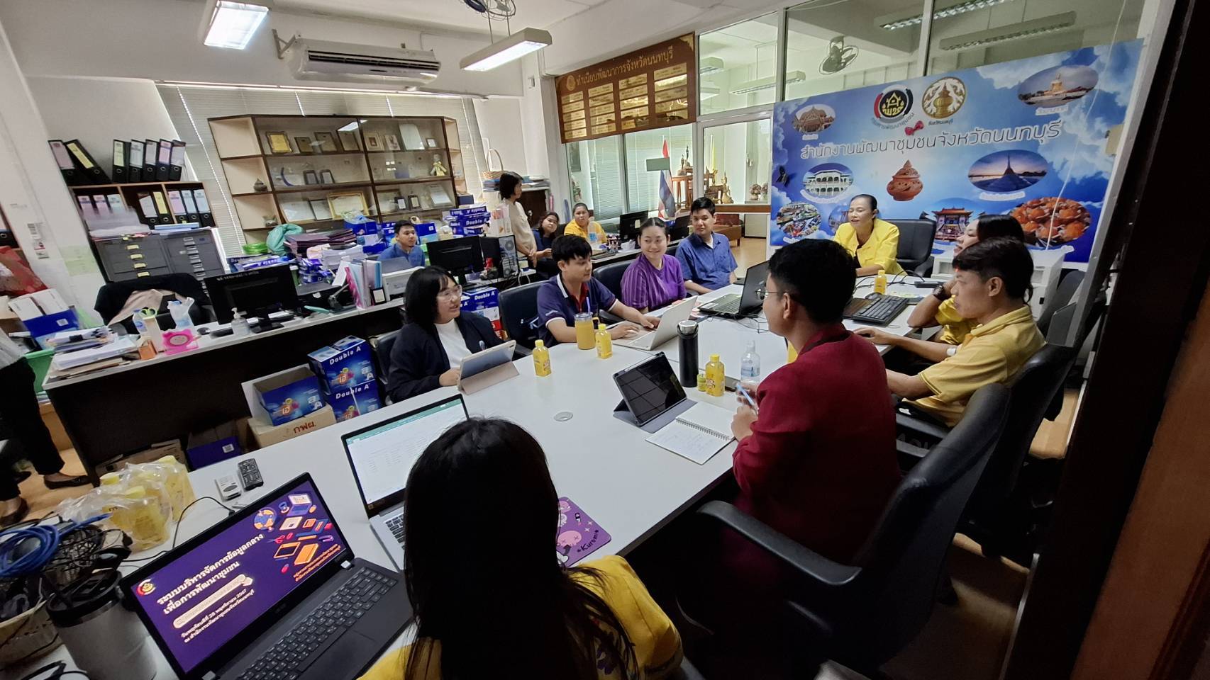 พช.นนทบุรีจัดการอบรมการบริหารจัดการข้อมูลกลางเพื่อการพัฒนาชุมชน