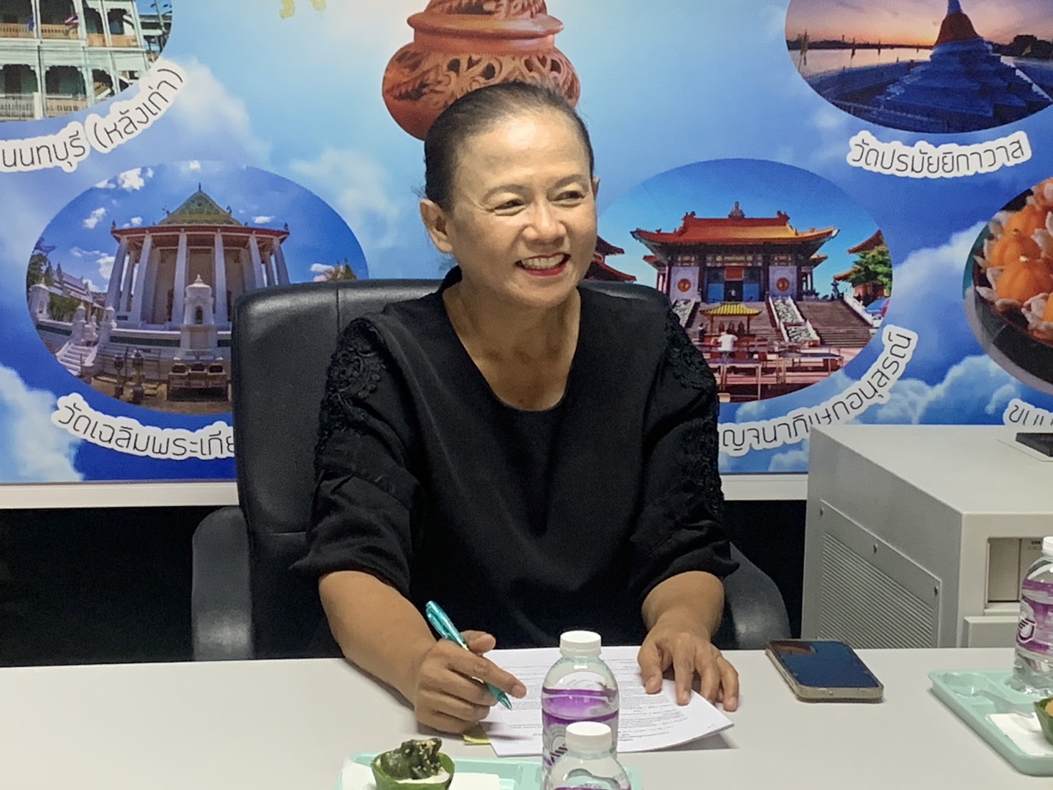 พช.นนท์ จัดประชุมคณะกรรมการประเมินผลการดำเนินงานโอทอปเทรดเดอร์จังหวัดนนทบุรี