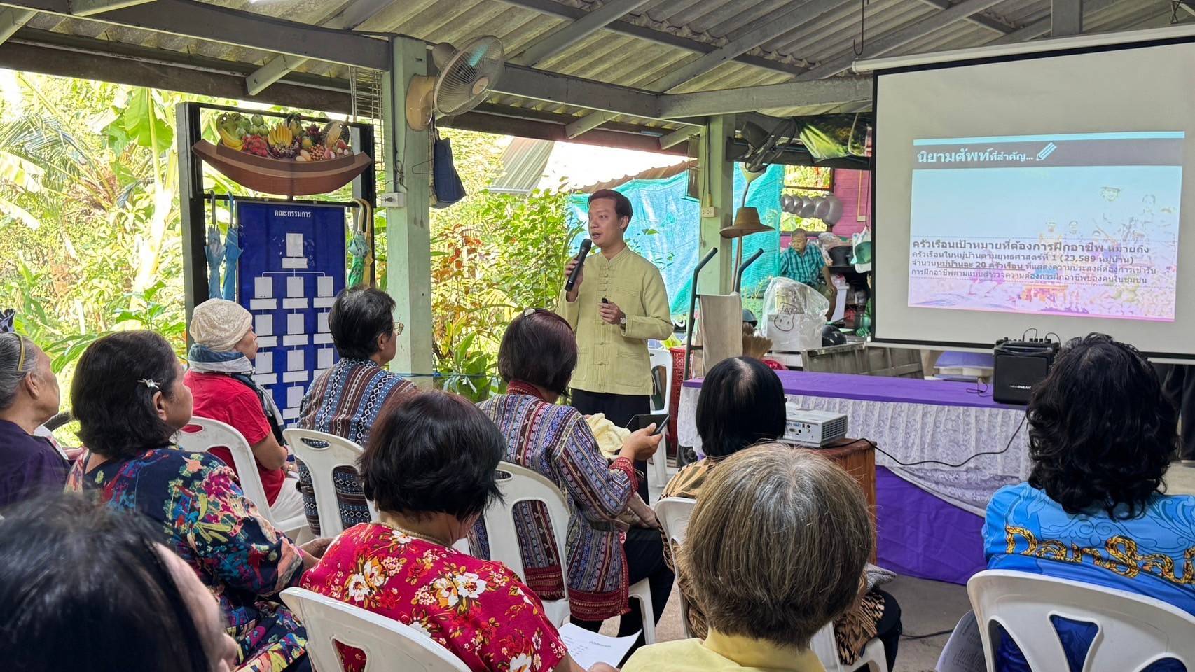 สพอ.เมืองนนทบุรีจัดโครงการฝึกอบรมอาชีพครัวเรือนที่มีปัญหาด้านอาชีพและรายได้ตามแนวทางการสร้างสัมมาชีพชุมชน