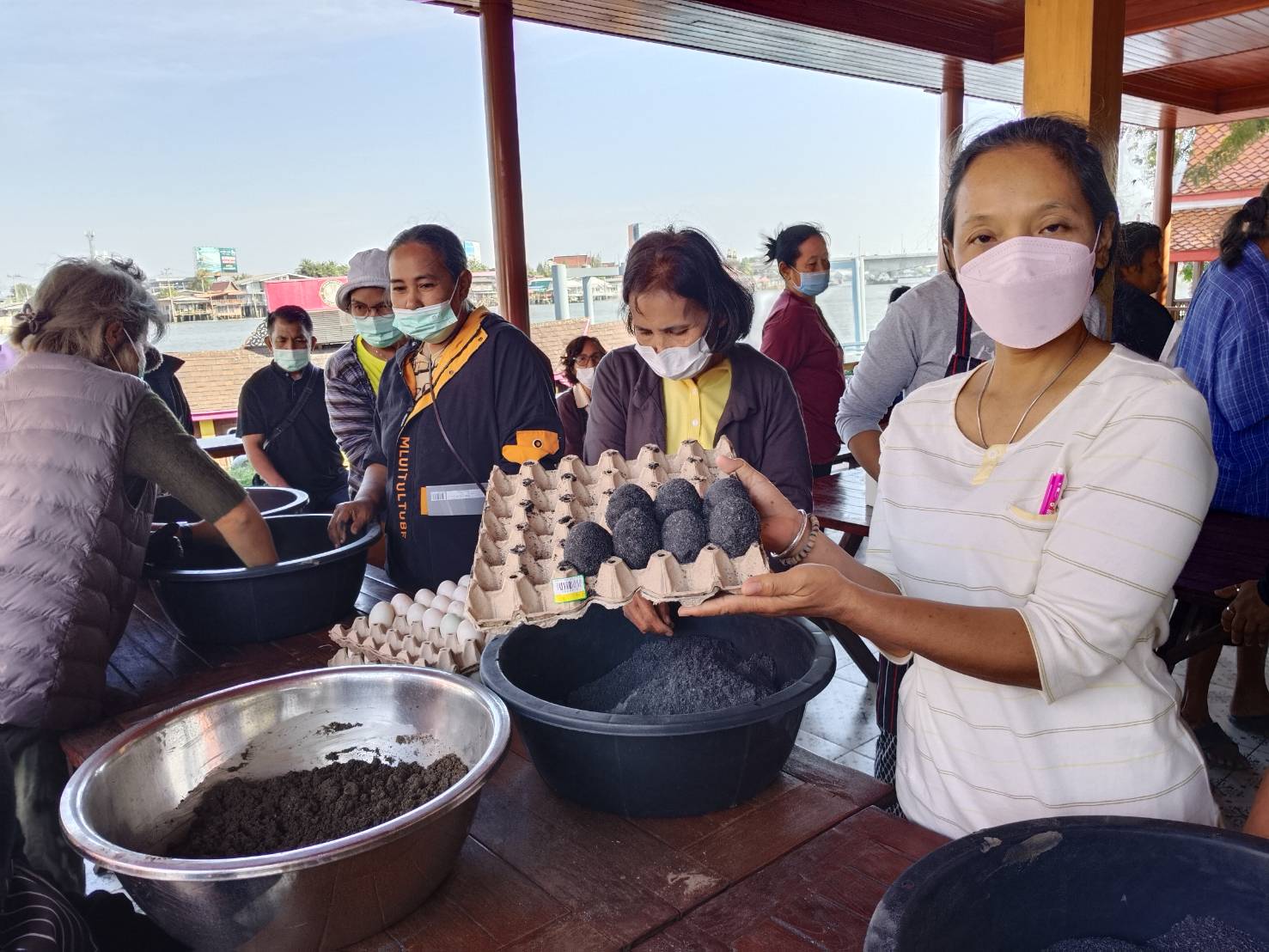 พช.ปากเกร็ด ดำเนินโครงการฝึกอบรมอาชีพครัวเรือนที่มีปัญหาด้านอาชีพและรายได้ ตามแนวทางสัมมาชีพชุมชน