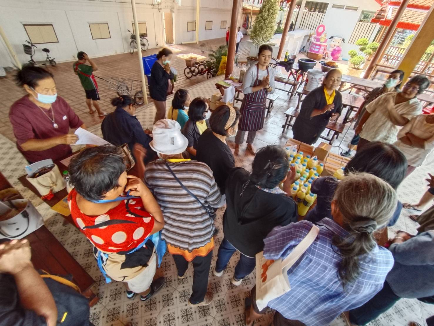 พช.ปากเกร็ด ดำเนินโครงการฝึกอบรมอาชีพครัวเรือนที่มีปัญหาด้านอาชีพและรายได้ ตามแนวทางสัมมาชีพชุมชน