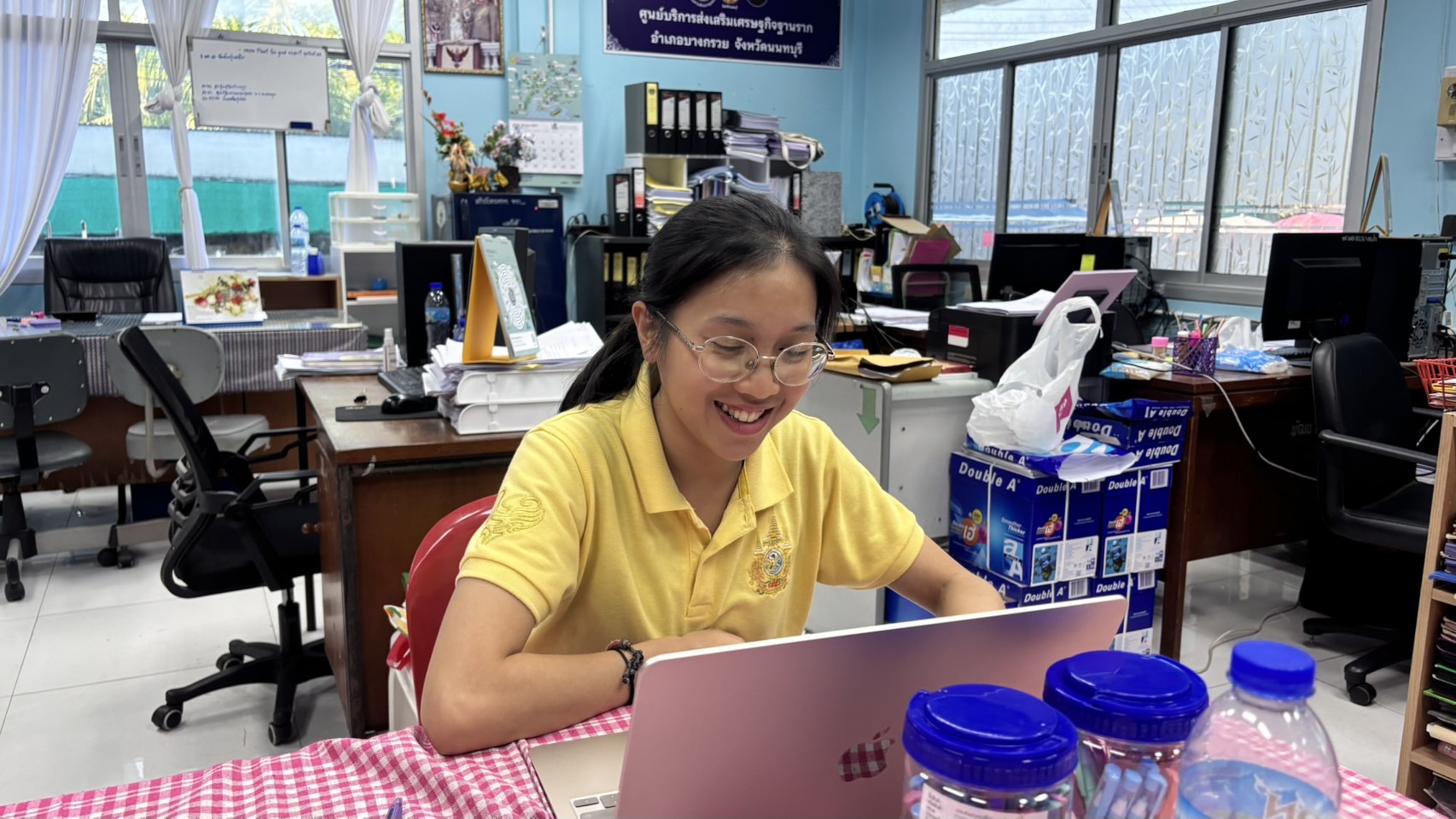 พช.บางกรวย จัดประชุมผู้นำอาสาพัฒนาชุมชน (ผู้นำอช.) ครั้งที่ 1/2568