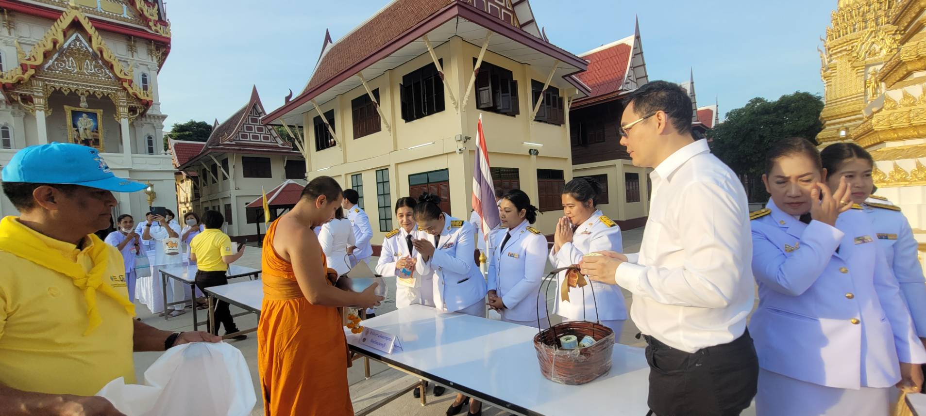 พช.นนท์ร่วมพิธีเจริญพระพุทธมนต์และทำบุญตักบาตรถวายพระราชกุศล เนื่องในวันคล้ายวันประสูติสมเด็จพระเจ้าลูกเธอ เจ้าฟ้าพัชรกิติยาภา นเรนทิราเทพยวดี กรมหลวงราชสาริณีสิริพัชร มหาวัชรราชธิดา
