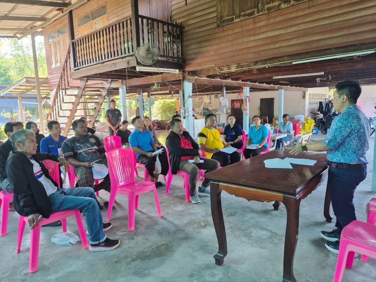 🩵พช.บางบัวทอง จัดกิจกรรมประชุมเตรียมความพร้อมหมู่บ้านต้นกล้ากองทุนแม่ของแผ่นดิน