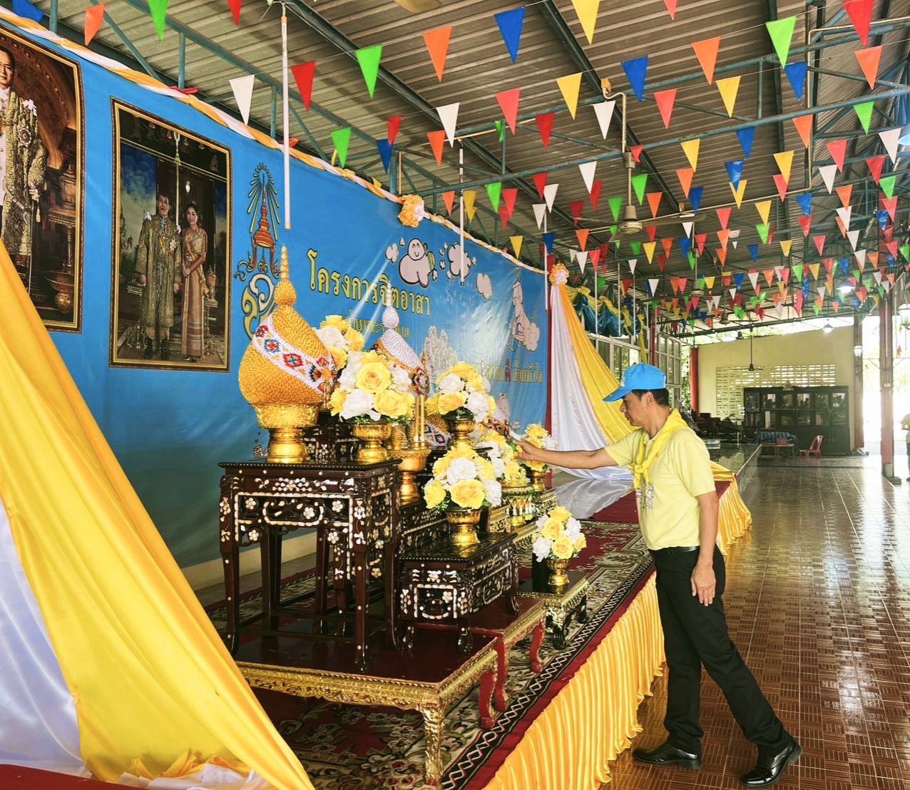 ”สพอ.ไทรน้อยเข้าร่วมกิจกรรมจิตอา ณ วัดคลองเจ้า ตำบลทวีวัฒนา อำเภอไทรน้อย“