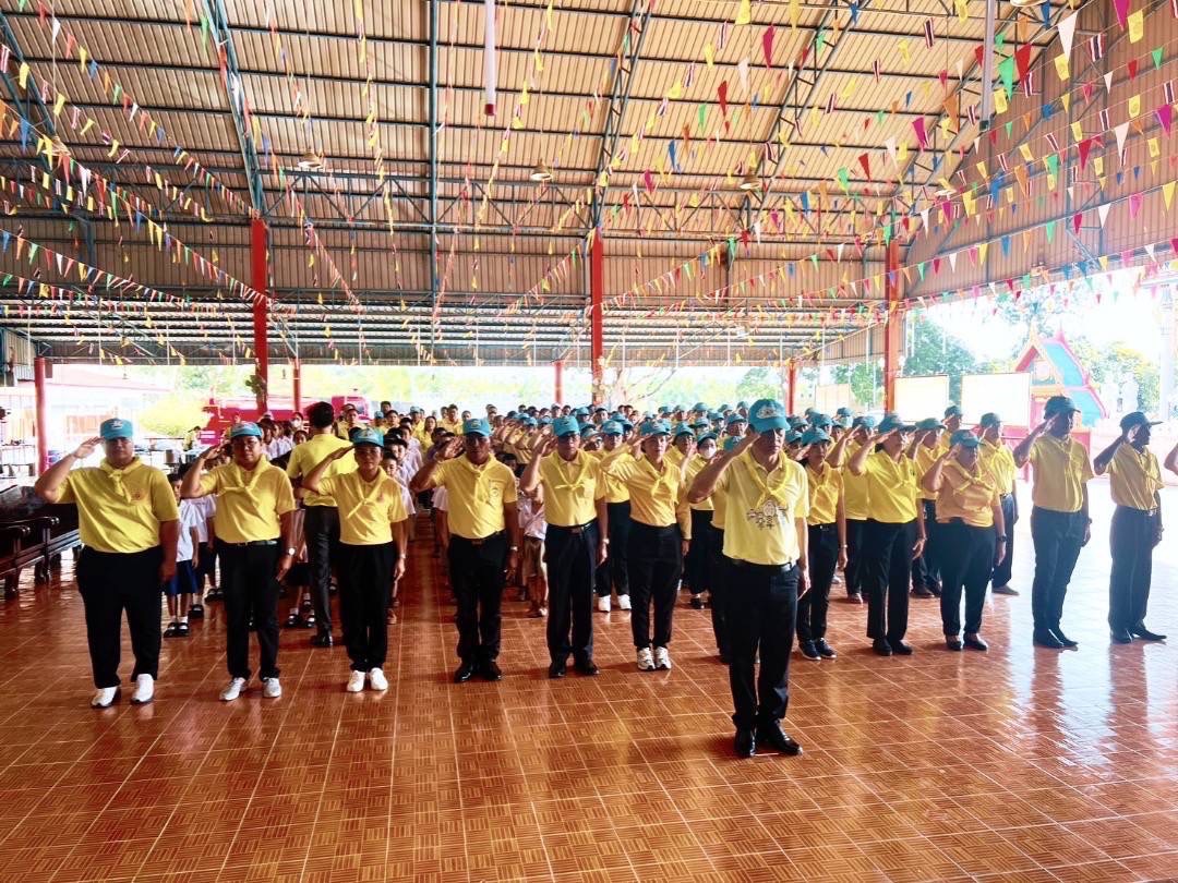 ”สพอ.ไทรน้อยเข้าร่วมกิจกรรมจิตอา ณ วัดคลองเจ้า ตำบลทวีวัฒนา อำเภอไทรน้อย“