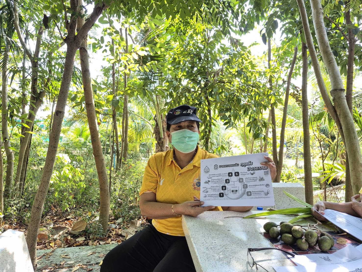 “สพอ.ไทรน้อย ประชาสัมพันธ์สร้างการรับรู้ ๘ มาตรการรองรับฤดูแล้ง ปี ๒๕๖๗-๒๕๖๘”