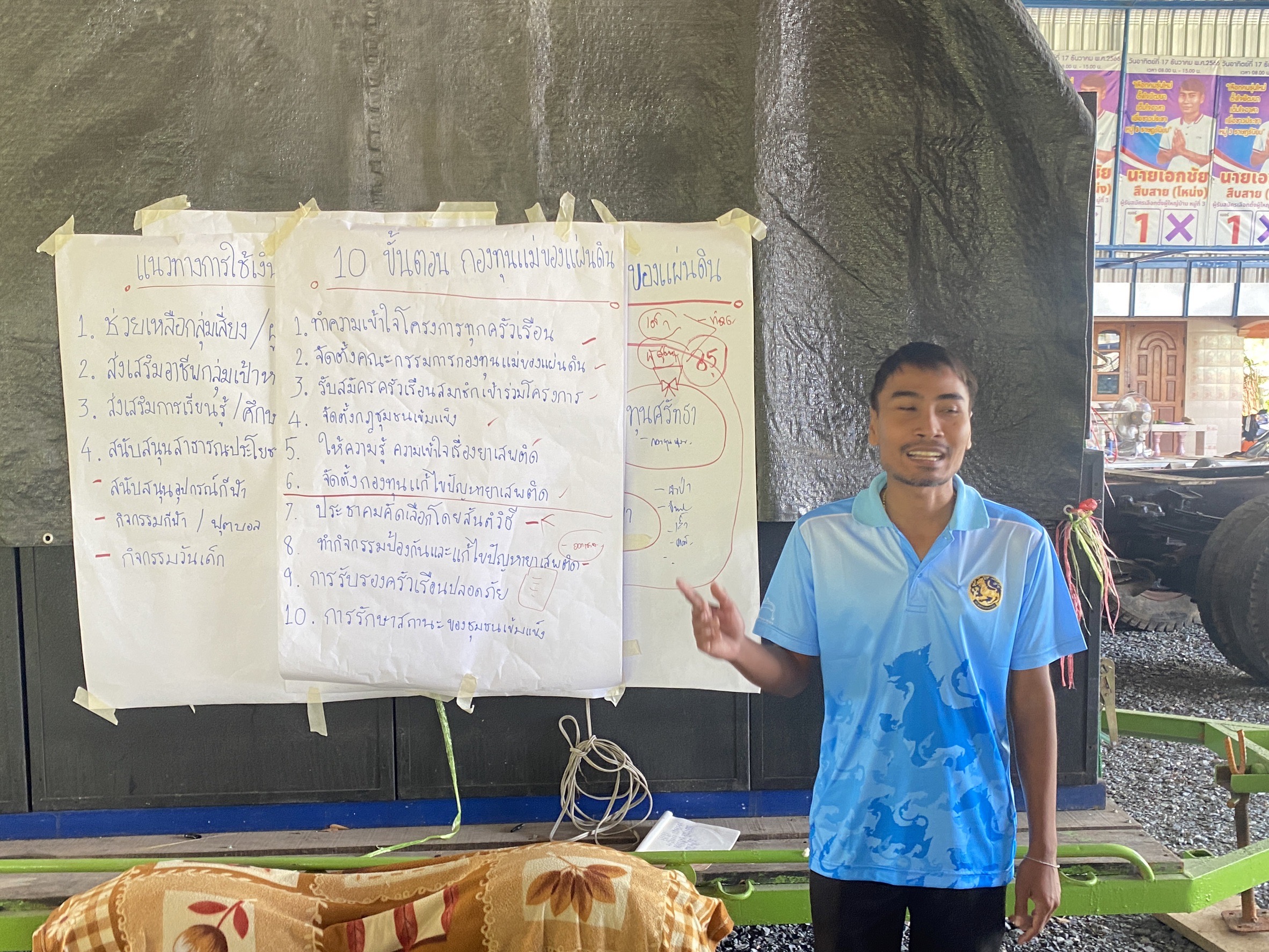 ”สพอ.ไทรน้อยลงพื้นที่ขับเคลื่อนการดำเนินโครงการพัฒนาศักยภาพคณะกรรมการหมู่บ้านต้นกล้ากองทุนแม่ของแผ่นดิน“