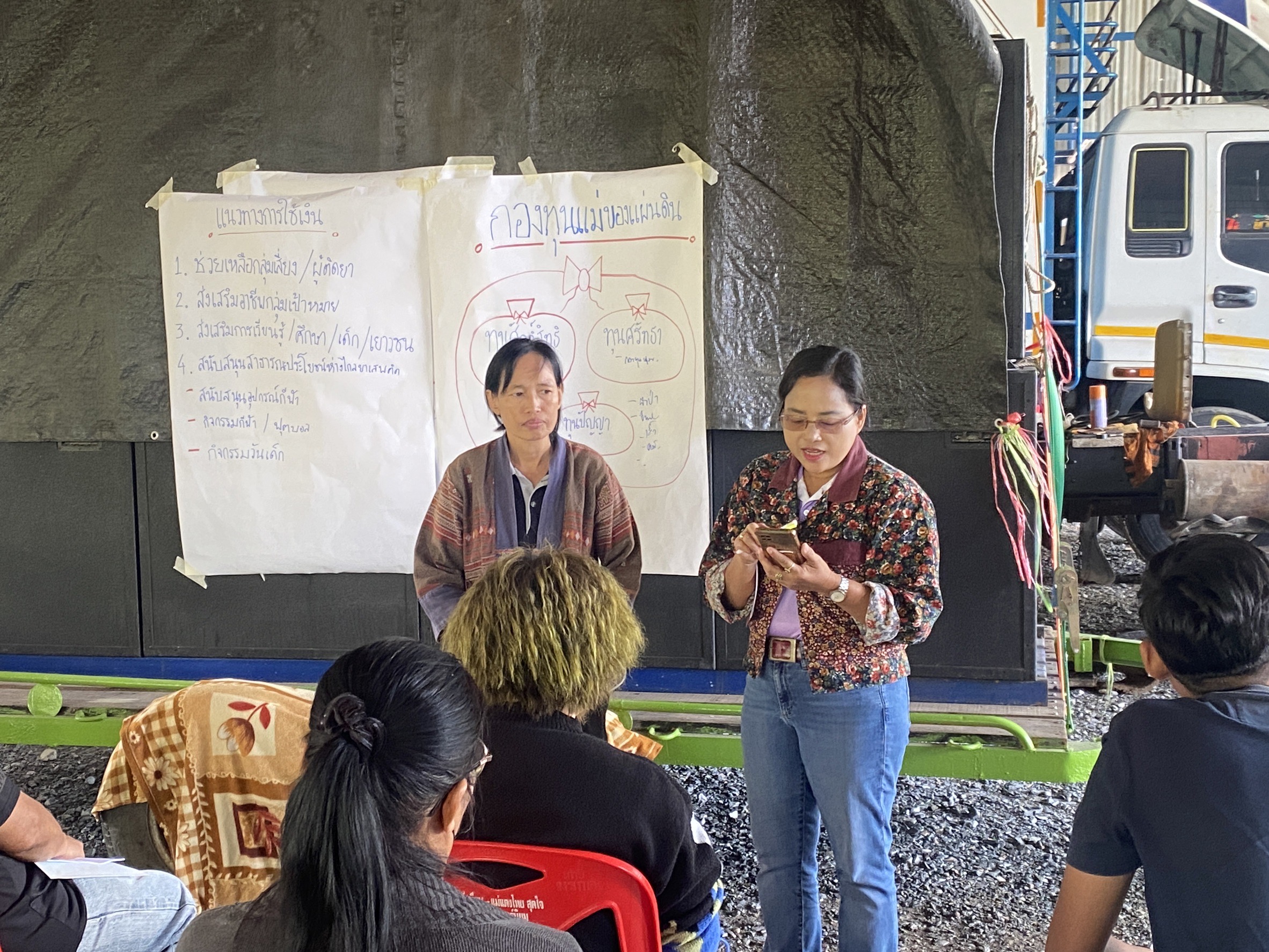 ”สพอ.ไทรน้อยลงพื้นที่ขับเคลื่อนการดำเนินโครงการพัฒนาศักยภาพคณะกรรมการหมู่บ้านต้นกล้ากองทุนแม่ของแผ่นดิน“