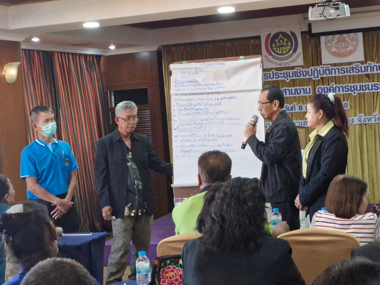 พช.นนท์ จัดประชุมเชิงปฏิบัติการเสริมสร้างทักษะคณะกรรมการบริหารศูนย์ประสานงานองค์การชุมชนระดับอำเภอ (ศอช.อ.)
