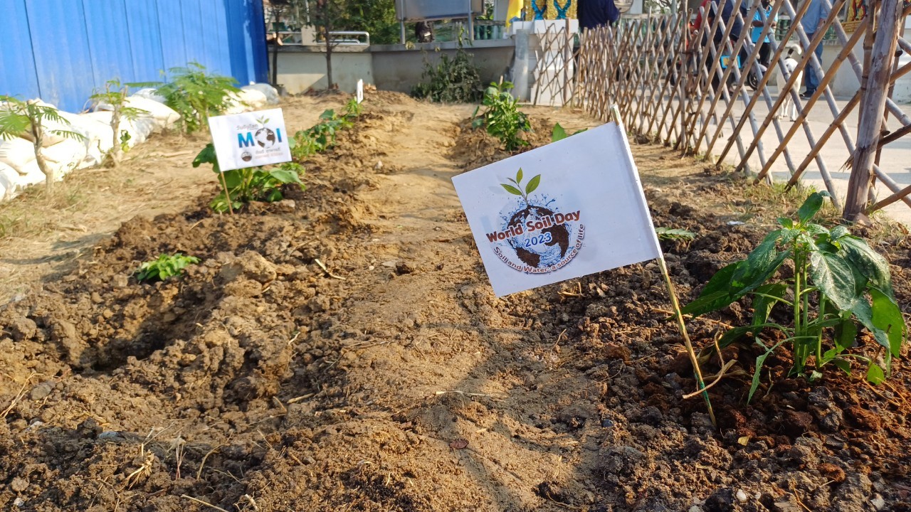 พช.ปากเกร็ดจัดกิจกรรมปลูกผักสวนครัว ตามโครงการอช.ร่วมใจ ขจัดภัยแก้จน พัฒนาชุมชน อย่างพอเพียง อำเภอปากเกร็ด