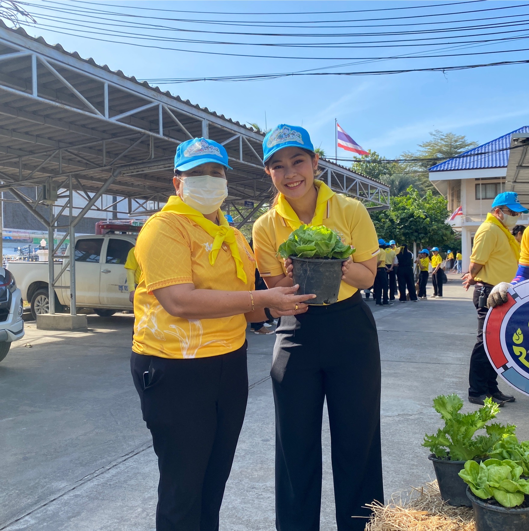 “สพอ.ไทรน้อยขับเคลื่อนกิจกรรมส่งเสริมการปลูกผักสวนครัวเพื่อสร้างความมั่นคงทางอาหาร (Food Security) “