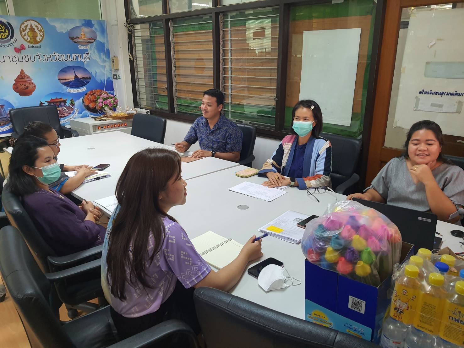 พช.นนทบุรีติดตามการดำเนินงานโครงการพัฒนาชุมชนใสสะอาด สำนักงานพัฒนาชุมชนจังหวัดนนทบุรี ประจำปีงบประมาณ 2568