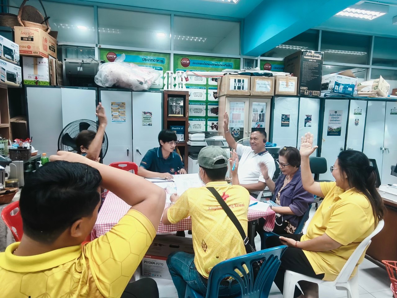 พช.บางกรวย จัดการประชุมคัดเลือกคณะทำงานศูนย์ประสานงานองค์การชุมชนระดับอำเภอ (ศอช.อ.)