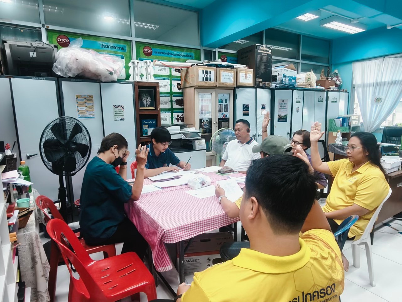 พช.บางกรวย จัดการประชุมคัดเลือกคณะทำงานศูนย์ประสานงานองค์การชุมชนระดับอำเภอ (ศอช.อ.)