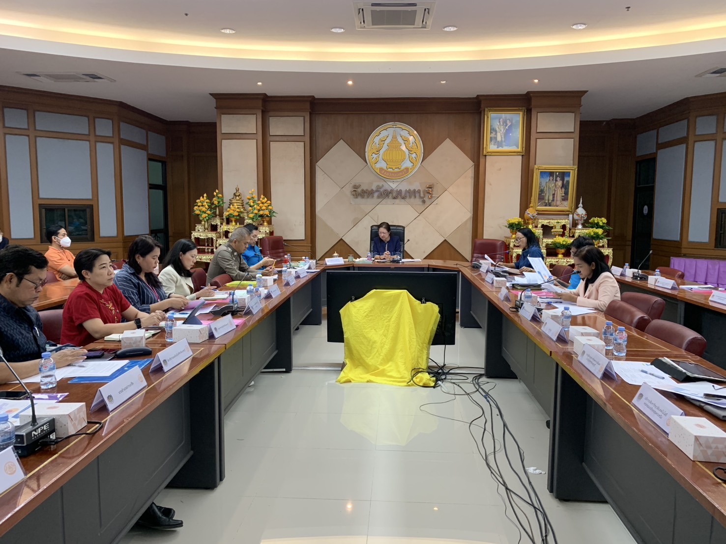 พช.นนทบุรีดำเนินการประชุมเชิงปฏิบัติการส่งเสริมการบูรณาการกลไกการขับเคลื่อนการขจัดความยากจน ระดับจังหวัด