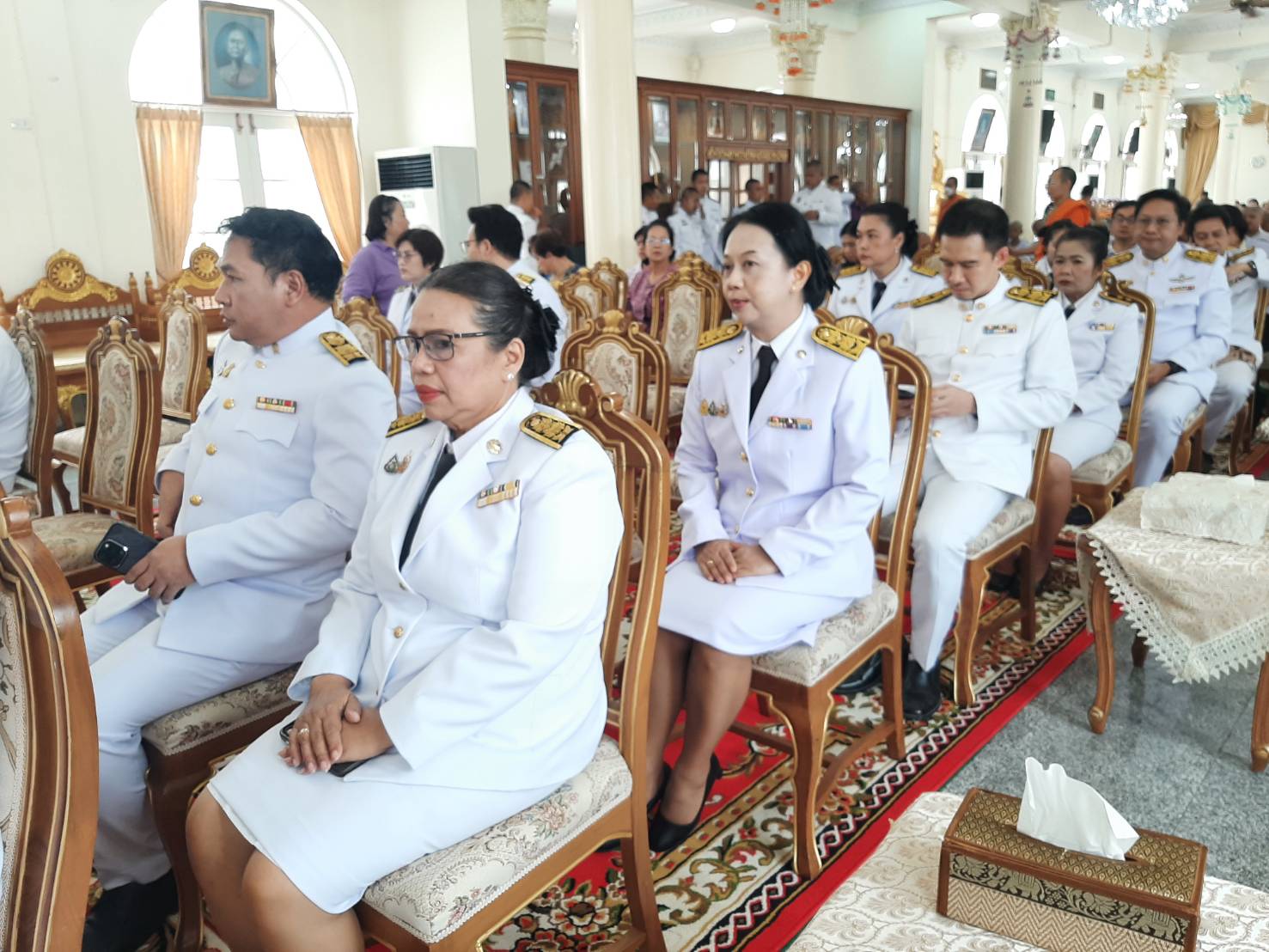 จังหวัดนนทบุรีจัดพิธีเจริญพระพุทธมนต์และพิธีบรรพชาสามเณรเพื่อเฉลิมพระเกียรติสมเด็จพระกนิษฐาธิราชเจ้า กรมสมเด็จพระเทพรัตนราชสุดาฯ สยามบรมราชกุมารี เนื่องในโอกาสวันคล้ายวันพระสมภพ 2 เมษายน