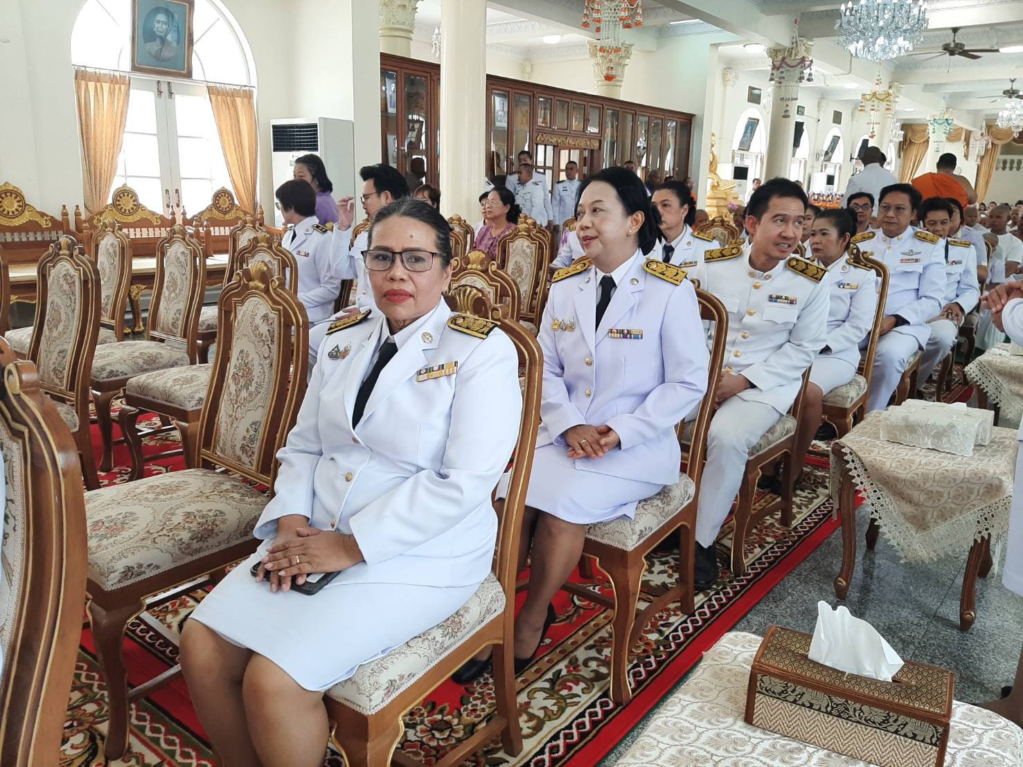 จังหวัดนนทบุรีจัดพิธีเจริญพระพุทธมนต์และพิธีบรรพชาสามเณรเพื่อเฉลิมพระเกียรติสมเด็จพระกนิษฐาธิราชเจ้า กรมสมเด็จพระเทพรัตนราชสุดาฯ สยามบรมราชกุมารี เนื่องในโอกาสวันคล้ายวันพระสมภพ 2 เมษายน