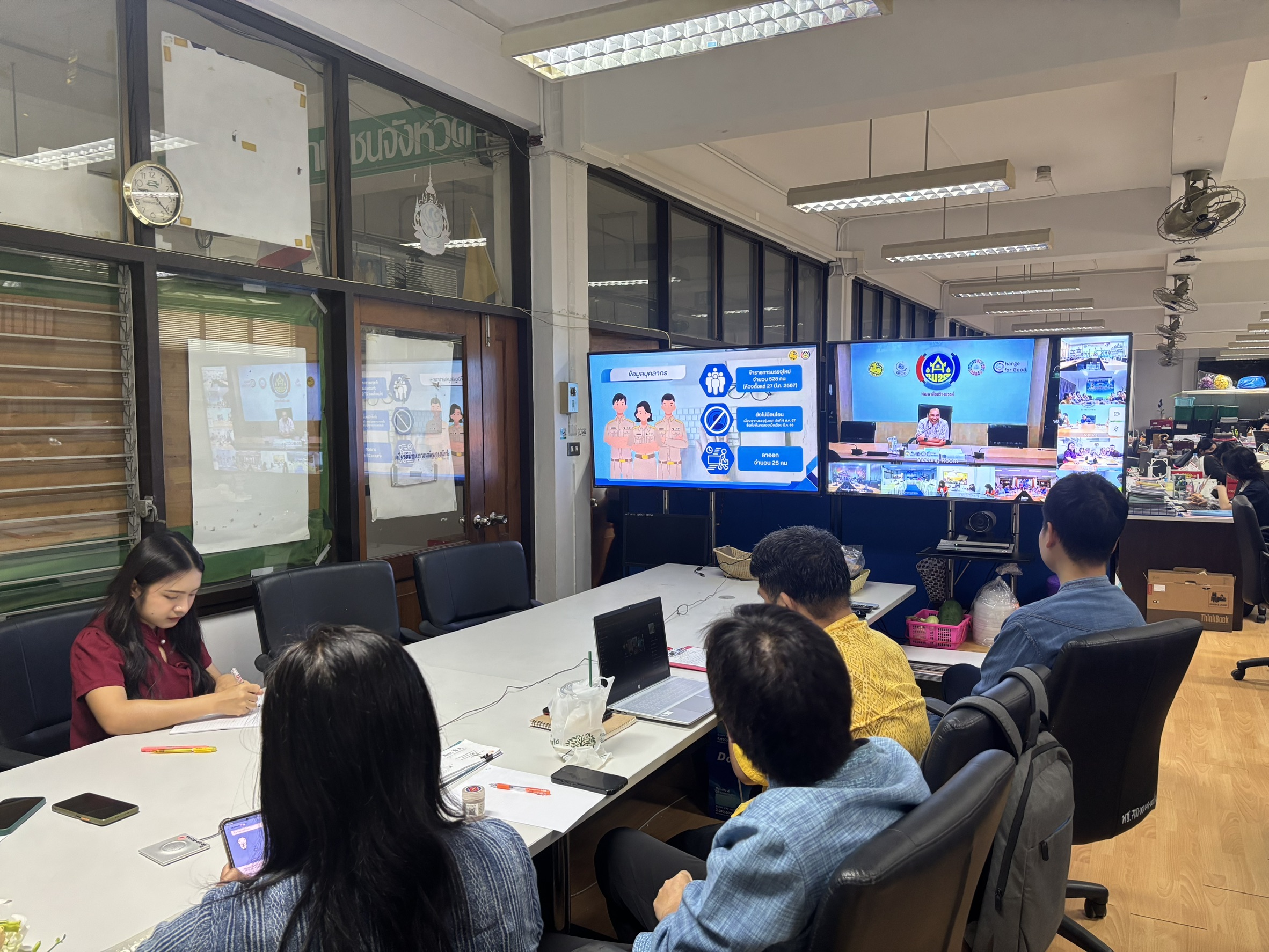 พช.นนทบุรีเข้าร่วมรับฟังโครงการถ่ายทอดองค์ความรู้การเป็นพี่เลี้ยงพัฒนากร