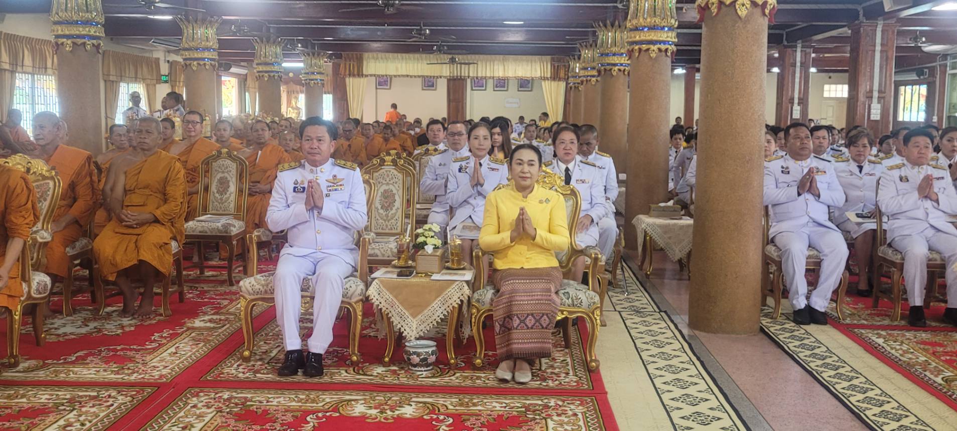สพจ.นนทบุรี ร่วมพิธีเจริญพระพุทธมนต์ถวายพระพรชัยมงคลแด่ พระบาทสมเด็จพระเจ้าอยู่หัว และพระบรมศานุวงศ์ ประจำปีพุทธศักราช 2568