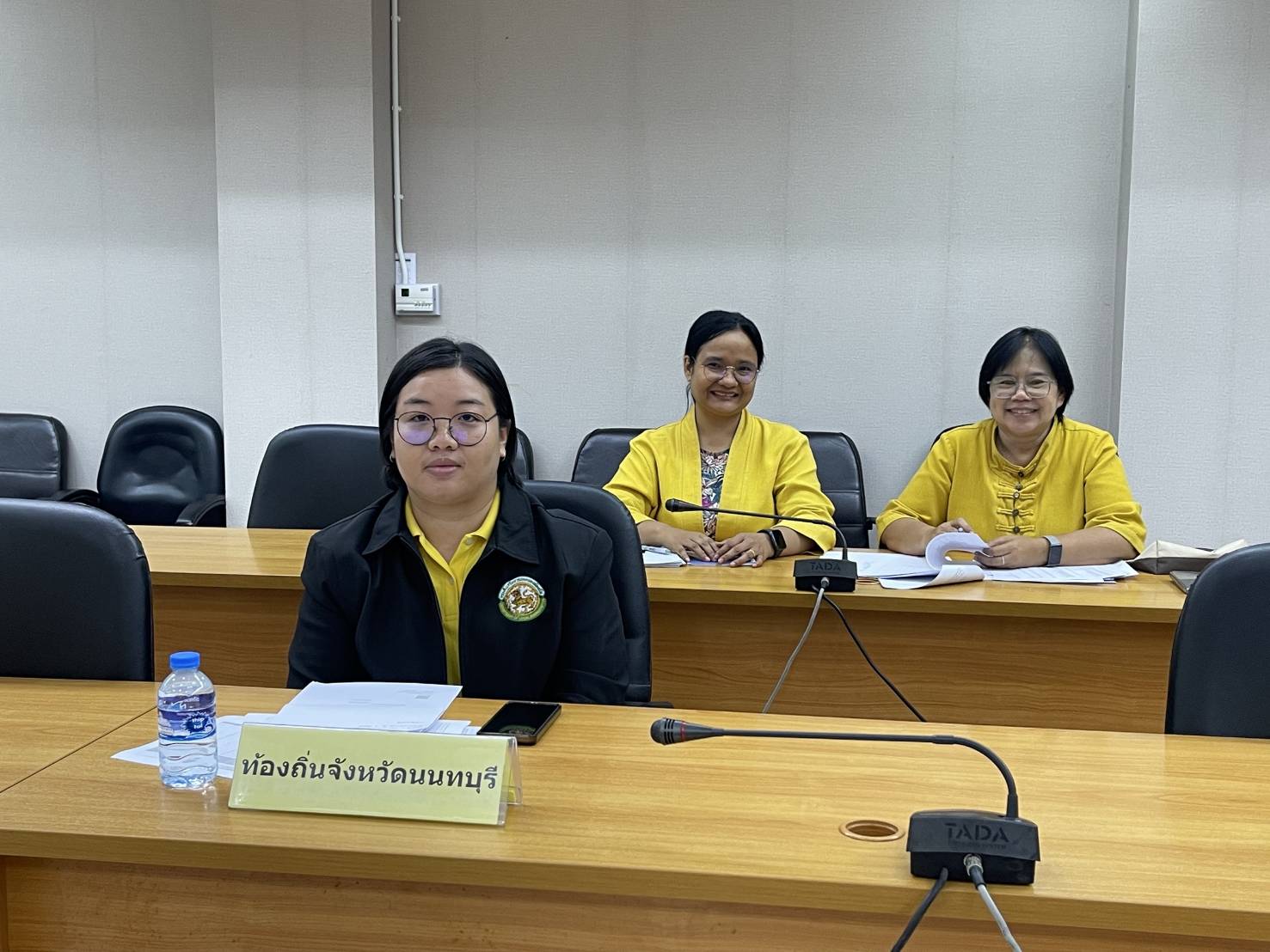 สพจ.นนทบุรี ร่วมประชุมติดตามการดำเนินงานตามเเนวทางพัฒนาเเละฟื้นฟูหมู่บ้าน/ชุมชน กองทุนเเม่ของแผ่นดิน ในระยะ 2 เดือน
