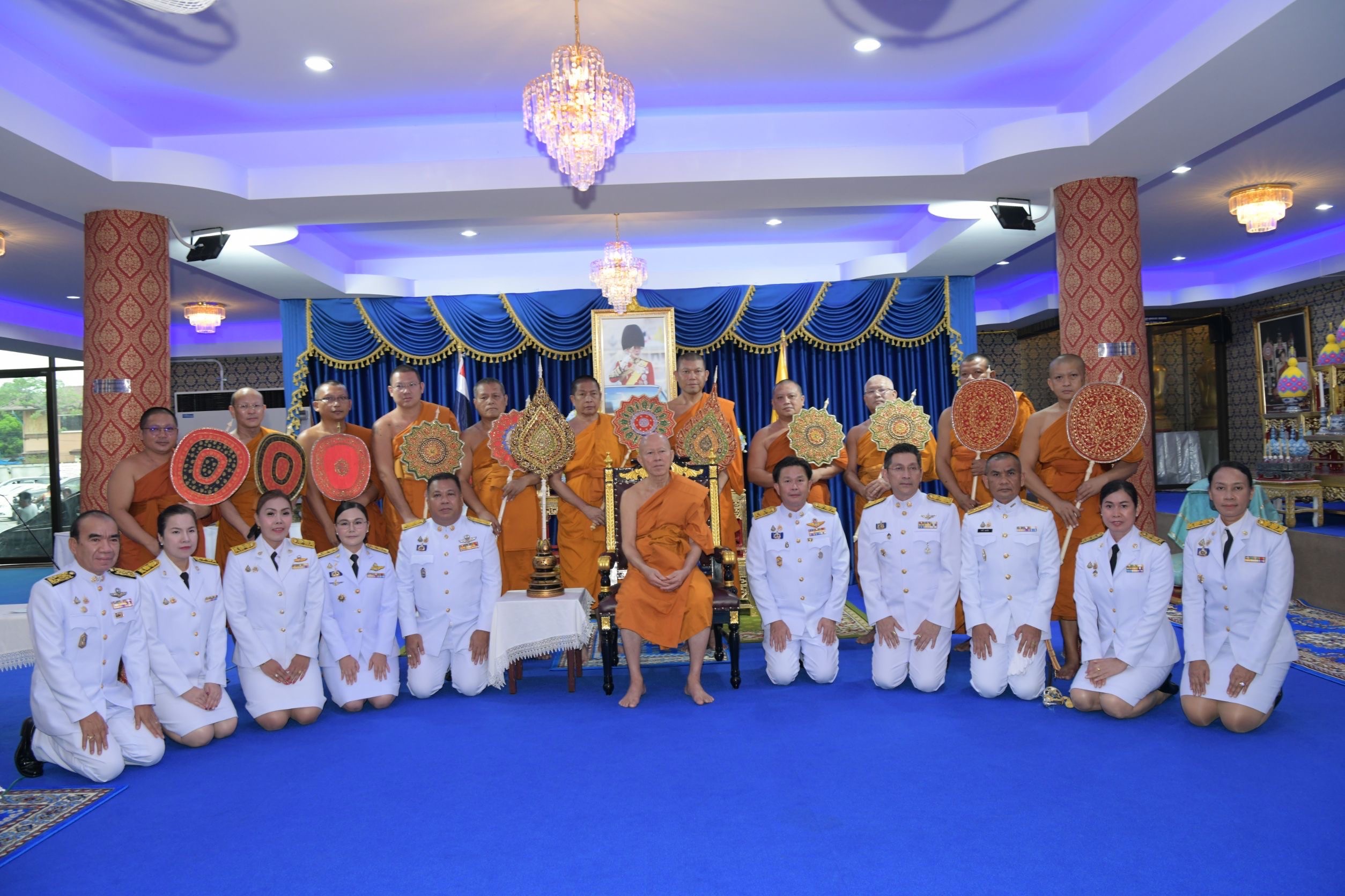 สพจ.นนทบุรี ร่วมพิธีประกาศพระปริตร ปฏิบัติธรรมตามหลักธรรมนาวา “วัง” ถวายเป็นพระราชกุศลแด่พระบาทสมเด็จพระเจ้าอยู่หัว